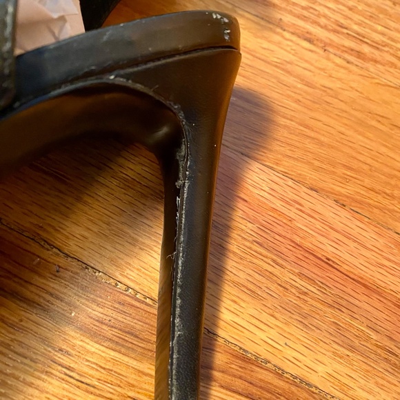 Vince Camuto Black 'Kevlin' Open To/Heel Zip Up Bootie Heels- Size 9 - Picture 12 of 16